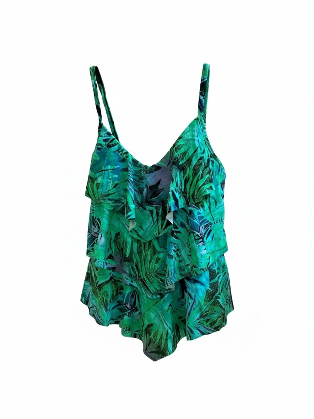 Ceeb Tankini Bathing Suit Tropical Print Bathing Suit Top